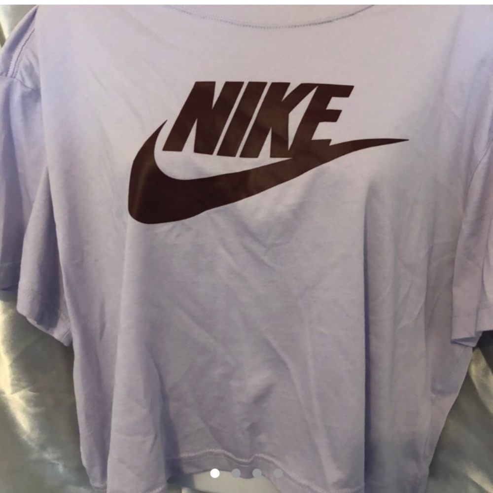 Nike purple cropped shirt